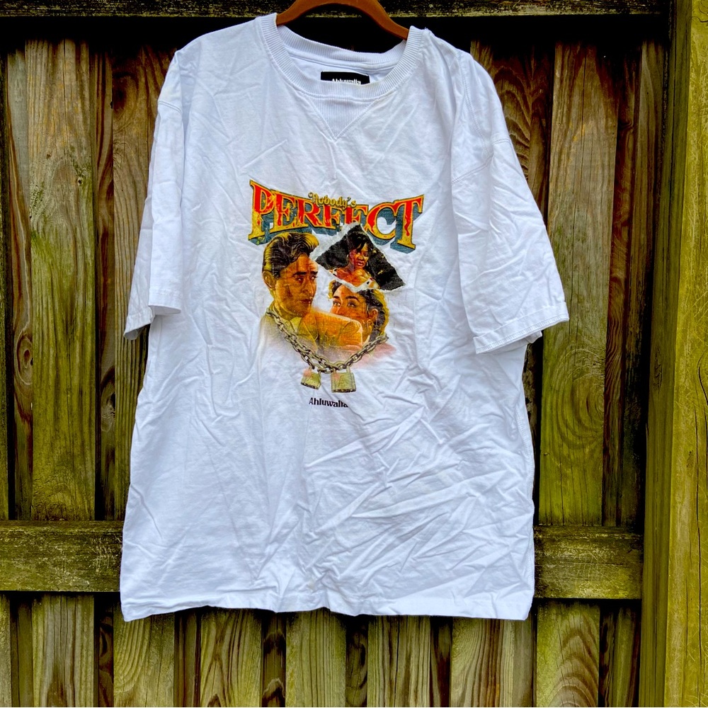 Ahluwalia White Graphic Cotton Tee